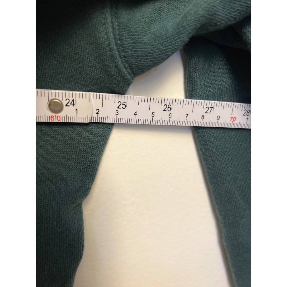 PINK Victoria's Secret Quarter Zip Pullover Sweatshirt Green Embroiderd M Sporty - Picture 5 of 10